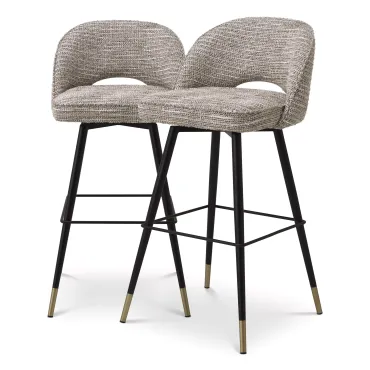 Cliff Mademoiselle Beige Bar Stool - Set of 2