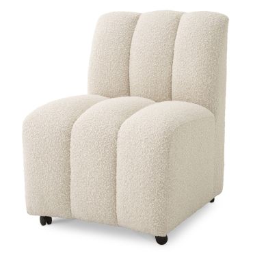 Kelly Boucle Cream Dining Chair
