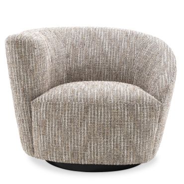 Colin Mademoiselle Beige Swivel Chair - Left