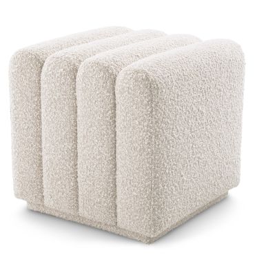 Bente Boucle Cream Stool