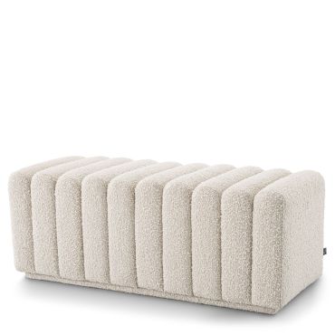 Bente Boucle Cream Bench