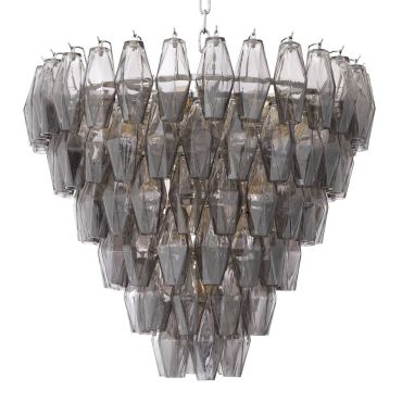 Benini Small Smoked Glass Chandelier