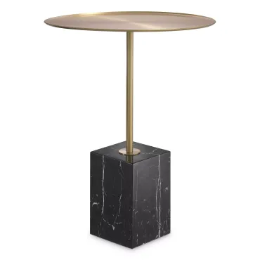 Cole Black Marble Side Table