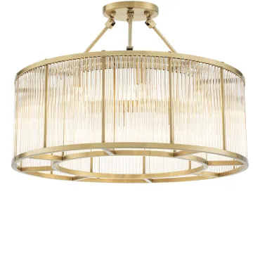 Bernardi Large Antique Brass Ceiling Lamp