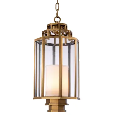Monticello Antique Brass Small Lantern