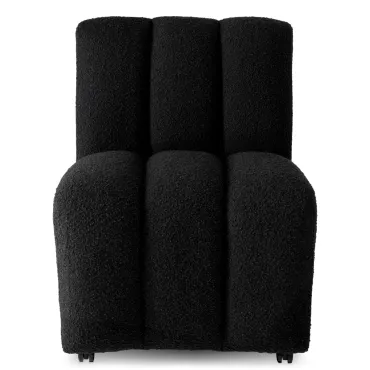 Kelly Boucle Black Dining Chair