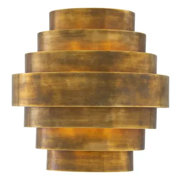 Rizzi Vintage Brass Double Wall Lamp