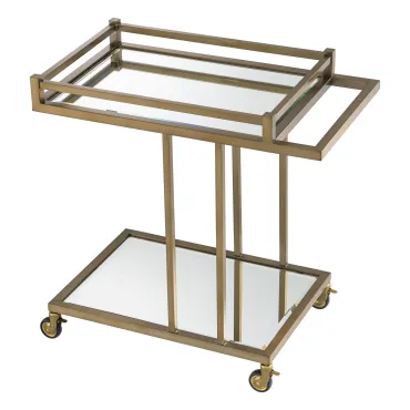 Beverly Hills Brushed Brass Trolley