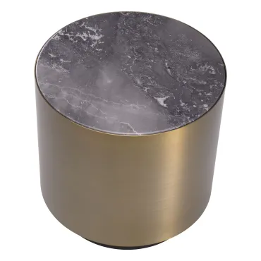 Porter Brushed Brass Round Side Table