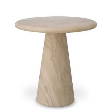 Adriana Small Travertine Side Table