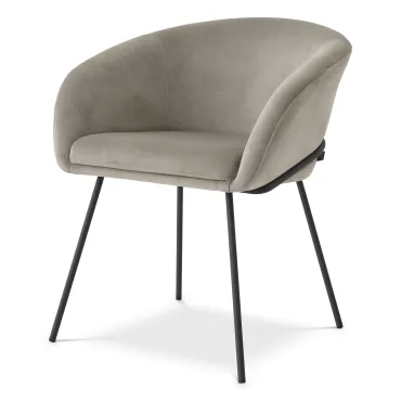 Campus Savona Greige Velvet Dining Chair