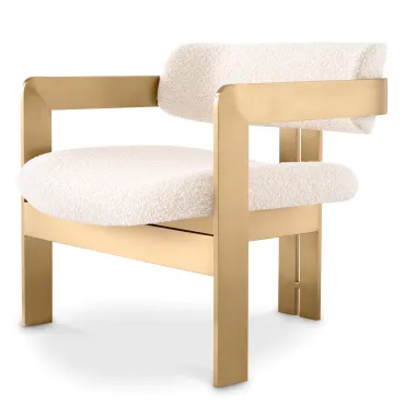 Donato Boucle Cream Armchair