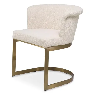 Bofinger Boucle Cream Dining Chair