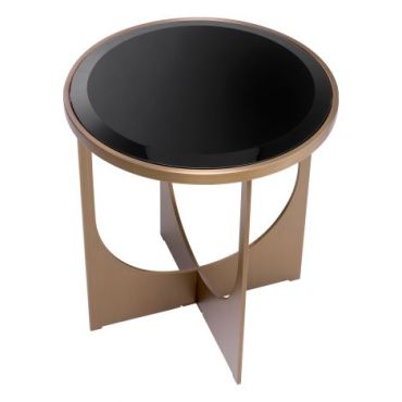 Elegance Brushed Brass Side Table