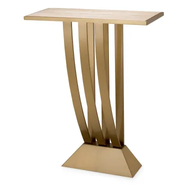 Beau Deco Brushed Brass Console