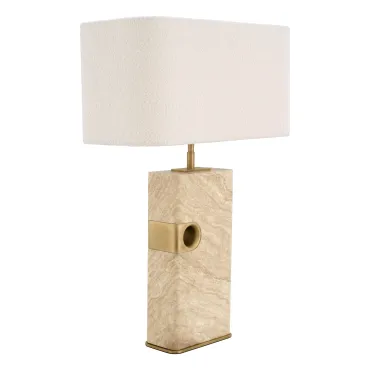 Sebago Travertine Table Lamp