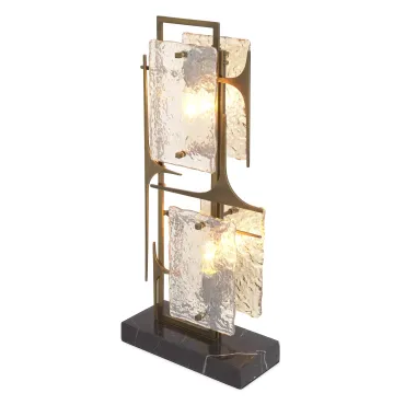 Zeno Antique Brass Table Lamp