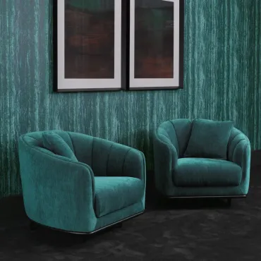 Agostino Pavilion Sea Green Armchair