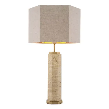 Newman Travertine Table Lamp