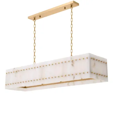 Ruby Alabaster Rectangular Chandelier