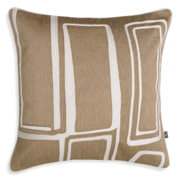 Ribeira White and Beige Cushion