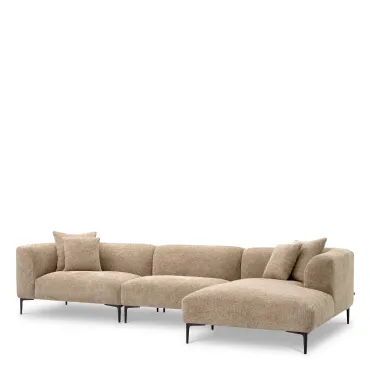 Firenze Lyssa Sand Sofa with Chaise