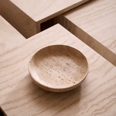 Revolt Travertine Bowl