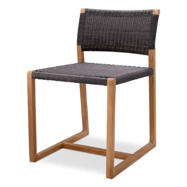 Griffin Black Weave Indoor/Outdoor Dining Chair