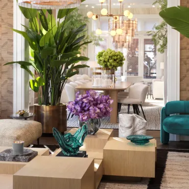 Chaplin Savona Turquoise Velvet Armchair