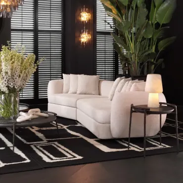 Arca Grey Marble Side Table