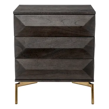 Denver Mocha Oak Bedside Table