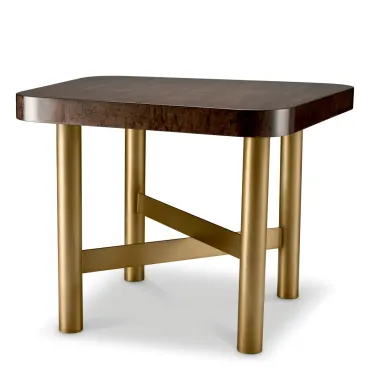 Oracle Brushed Brass Side Table