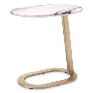 Oyo Brushed Brass Side Table