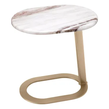 Oyo Brushed Brass Side Table