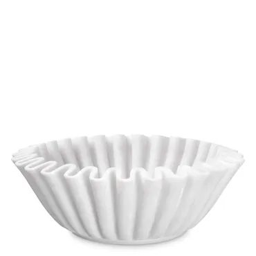 Jackson Round White Marble Bowl