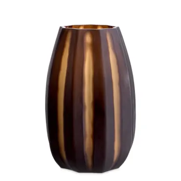 Tiara Dark Brown Vase Small