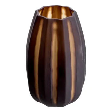 Tiara Dark Brown Vase Small