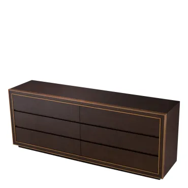 Camelot Brown Oak Large Dresser 