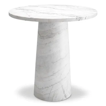 Terry White Marble Side Table