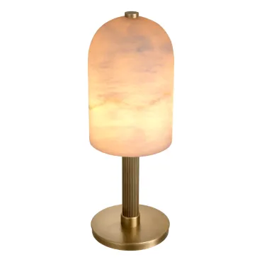 Kayla Antqiue Brass & Alabaster Table Lamp