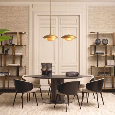 Volterra Ceramic Oval Dining Table