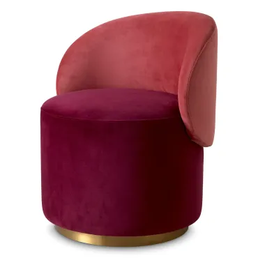 Greer Low Savona Bordeaux Red Dining Chair 