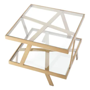 Billinghurst Brushed Brass Side Table 