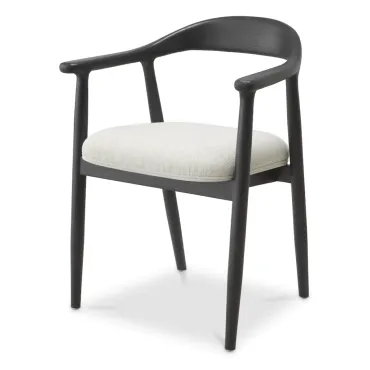 Beale Black & Sentier Cream Dining Chair