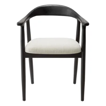 Beale Black & Sentier Cream Dining Chair