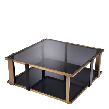 Clio Brushed Brass Coffee Table 