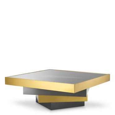 Zamora Brushed Brass Coffee Table