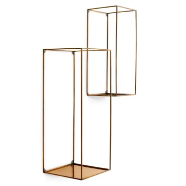 Deco Rectangular Wall Rack Set of 2