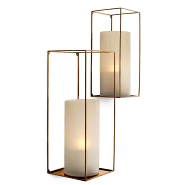 Deco Rectangular Wall Rack Set of 2