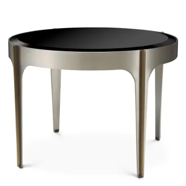 Artemisa Stainless Steel & Brass Side Table